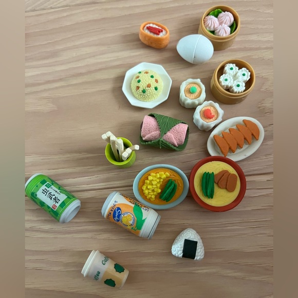 Japanese food puzzle erasers - Picture 1 of 2
